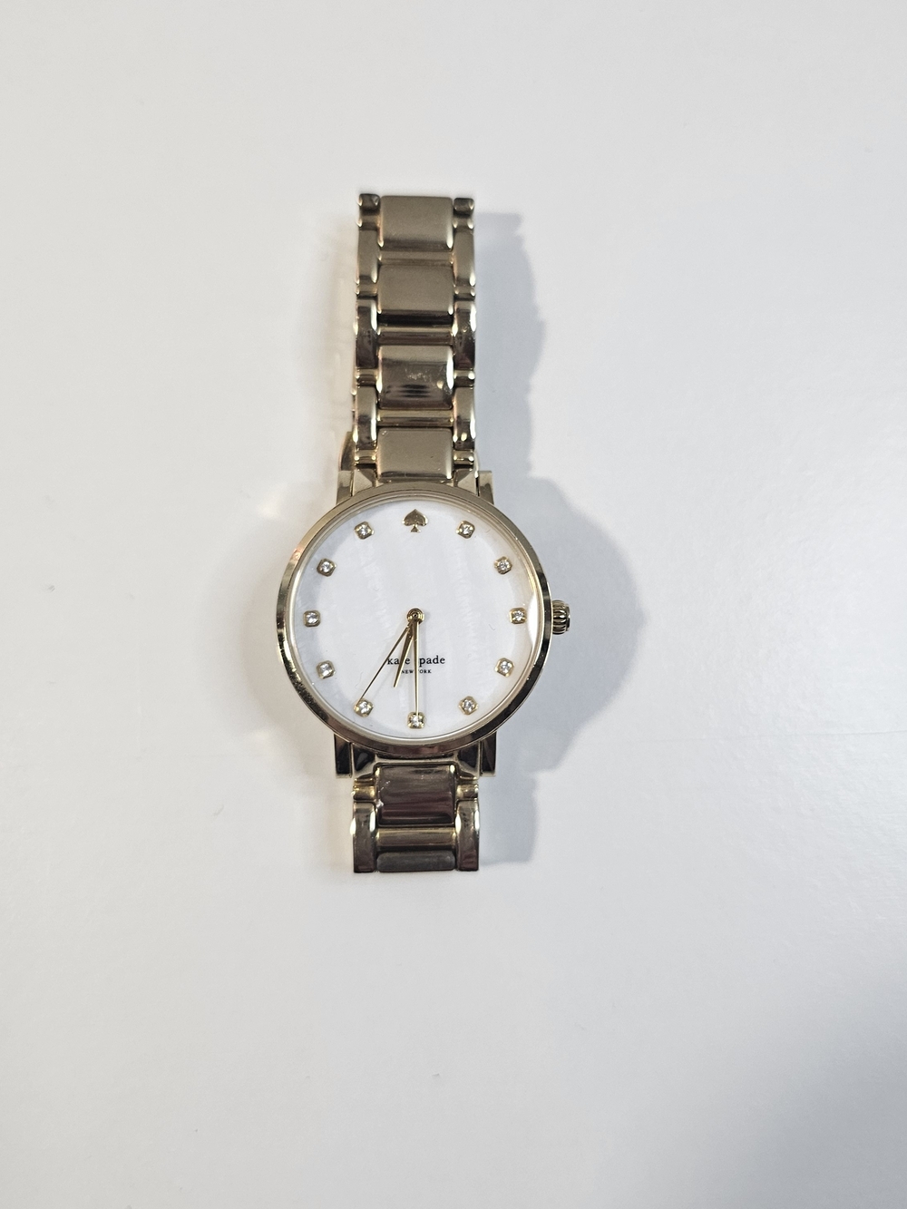 kate spade Gold-Tone Crystal Dial Women's Watch